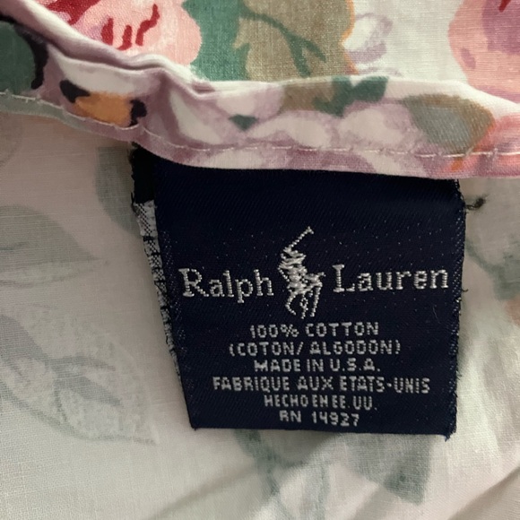 Ralph Lauren Allison Floral Queen sheet set Flat Fitted & 2 Ruffle Pillowcases - Picture 3 of 4